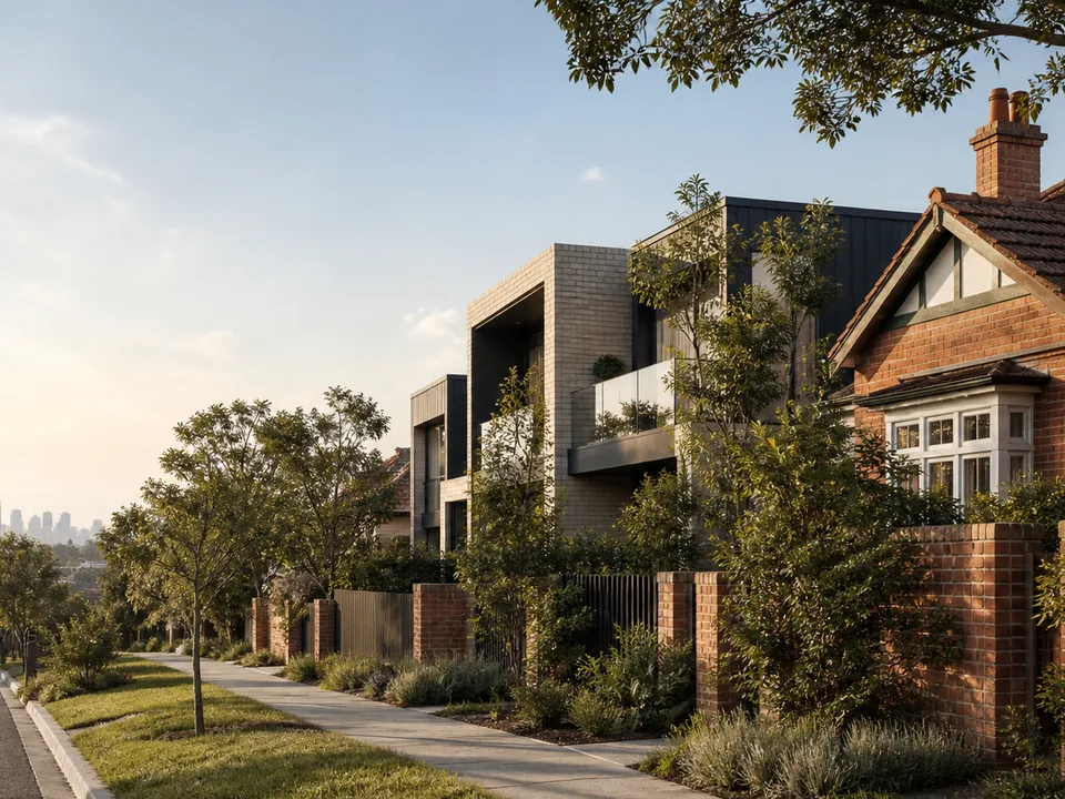 Established and contemporary homes in a leafy Melbourne suburb